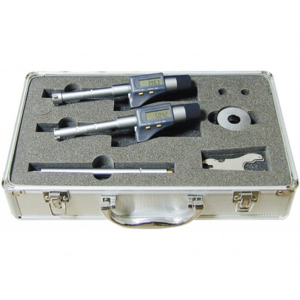 Set 2 micrometre digitale de interior 12-20 mm cu 3 palpatoare IP54