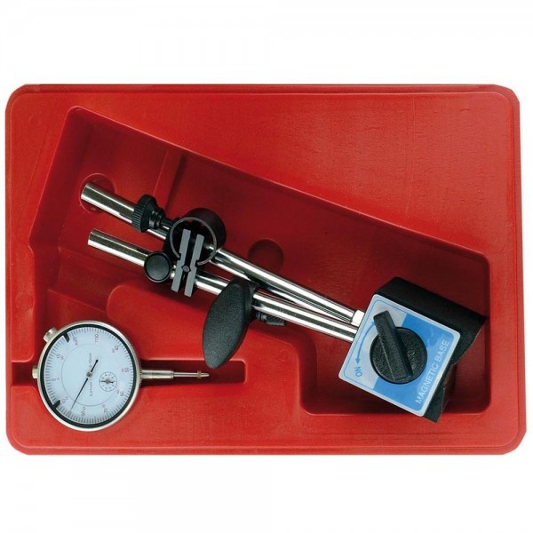 Set ceas comparator mecanic cursa 10mm citire 0.01mm cu suport magnetic 60Kgf
