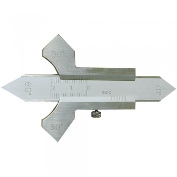 Calibru mecanic pentru verificarea sudurilor unghiuri 60°, 70°, 80°, 90° citire 0.1mm
