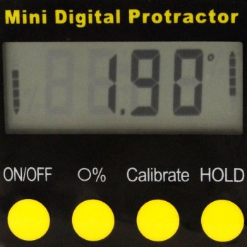 Raportor digital de buzunar 4x90° inclinometru 0-100% precizie 0.1°
